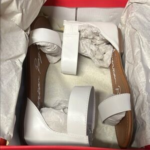 American Rag White Sandals Modern Minimalist Design